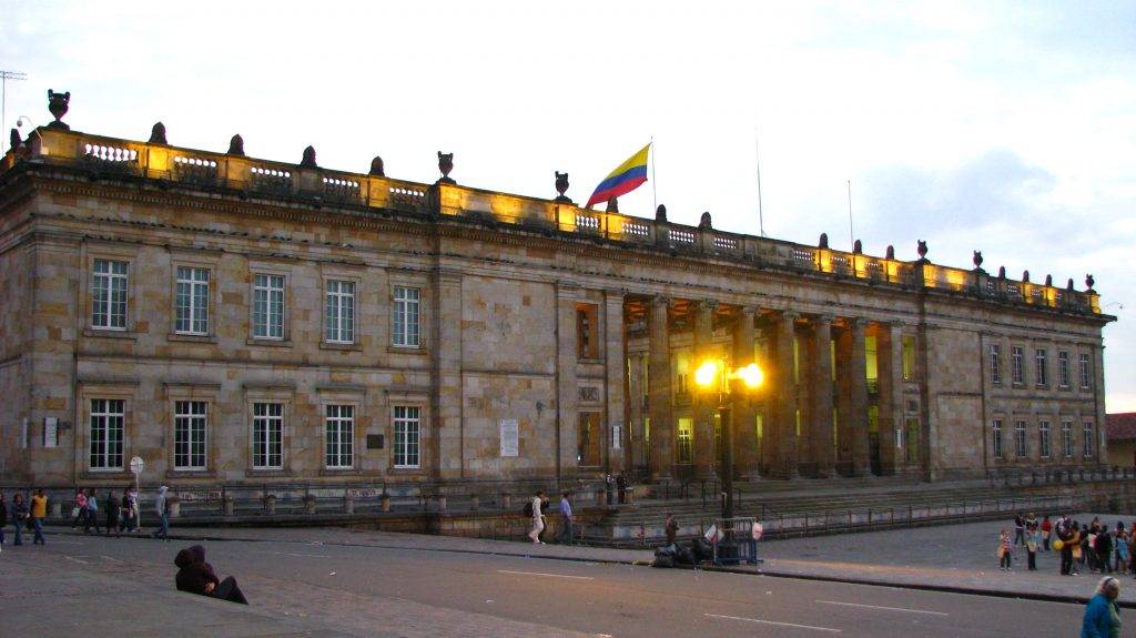 El Capitolio Nacional (sede de Congreso de la República de Colombia)